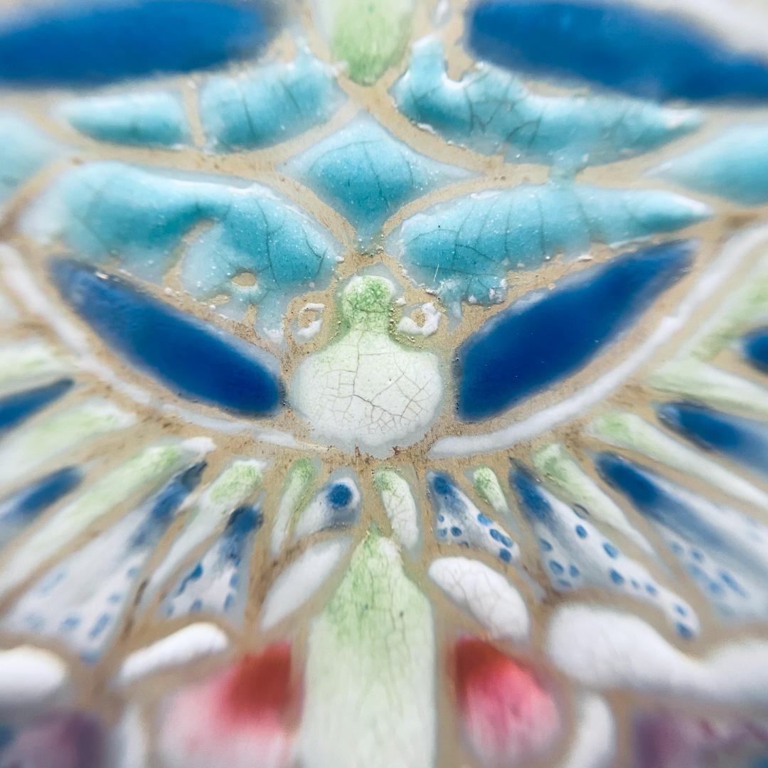 【清】陶磁器 神獣紋 大清乾隆年製 粉彩双耳花瓶 中国美術 41cm 古杉箱入