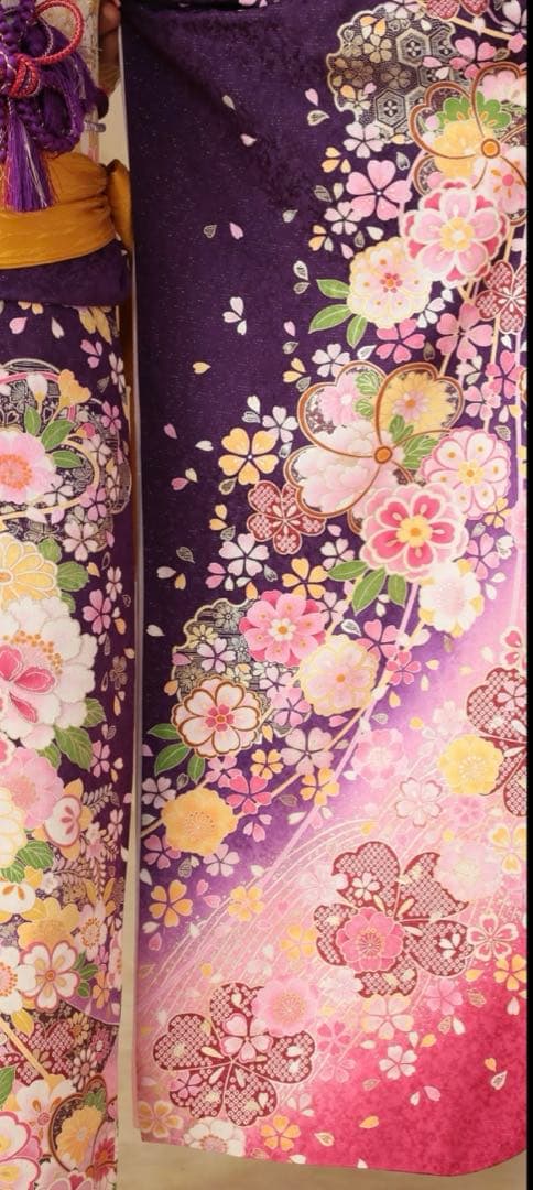 振袖/成人式/卒業式/パープル/小物セット