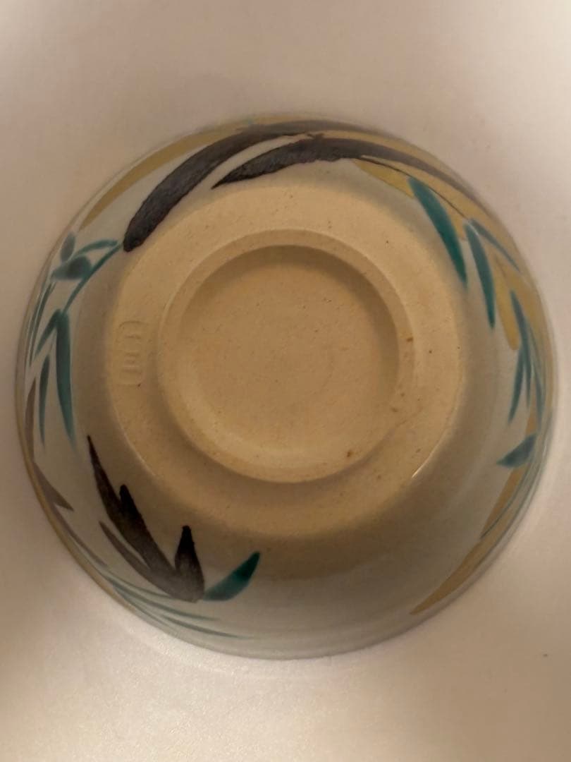 茶道具 竹絵 一三窯 北風一三 茶碗 共箱