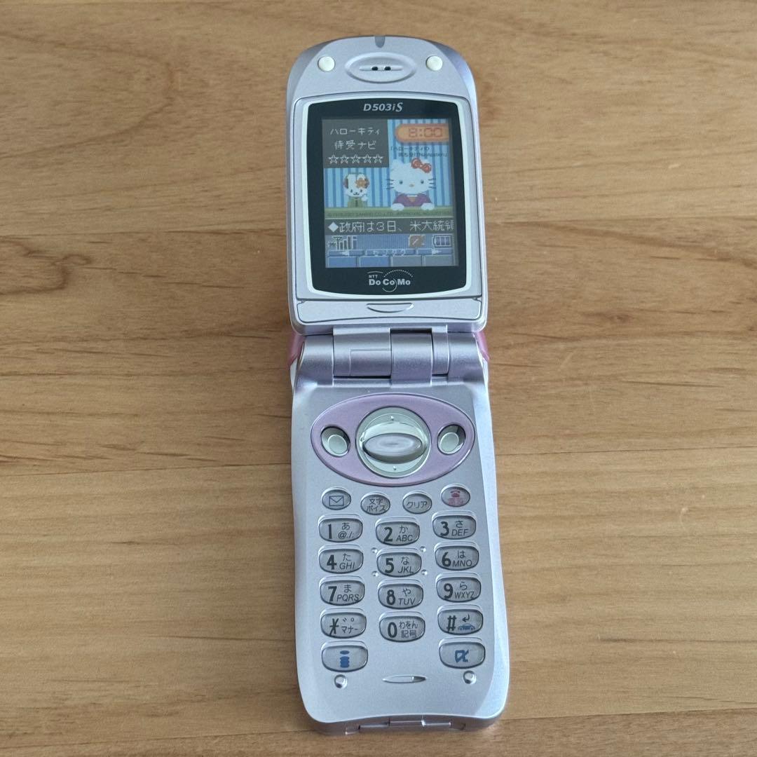 【レア】　docomo キティちゃん　ガラケー　モックアップ　 D502iS