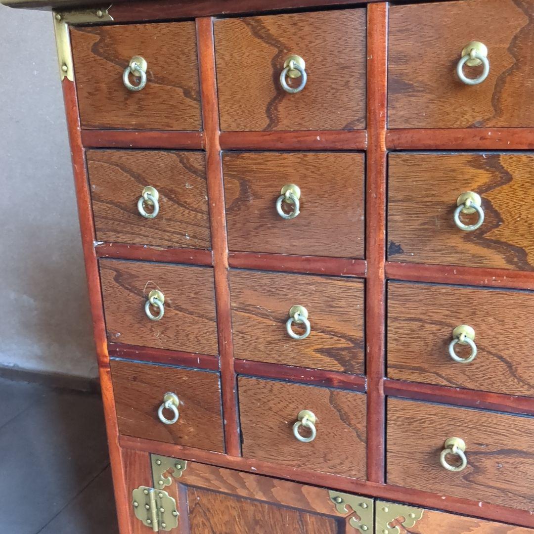 【値下げ】薬箪笥 ヤクジャン　李朝 引き出し16杯