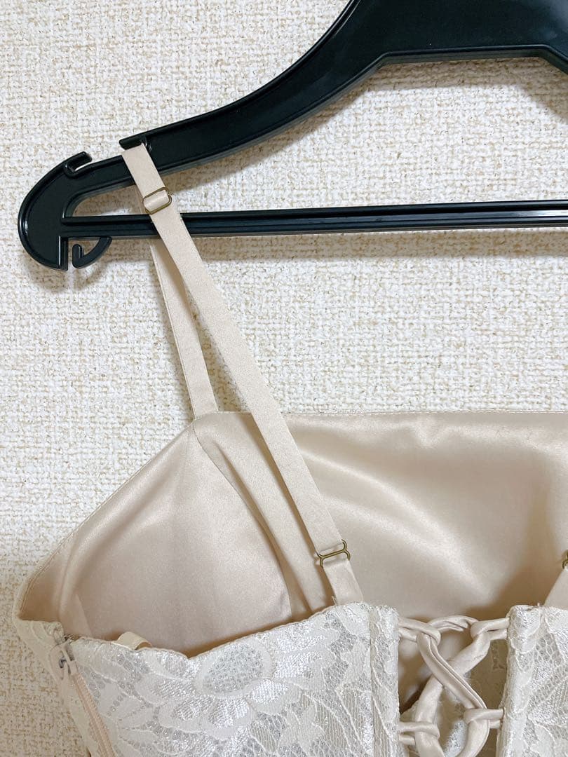 ANNABELLE シャンパンベージュ　ロングドレス　未使用　147cm程度向け