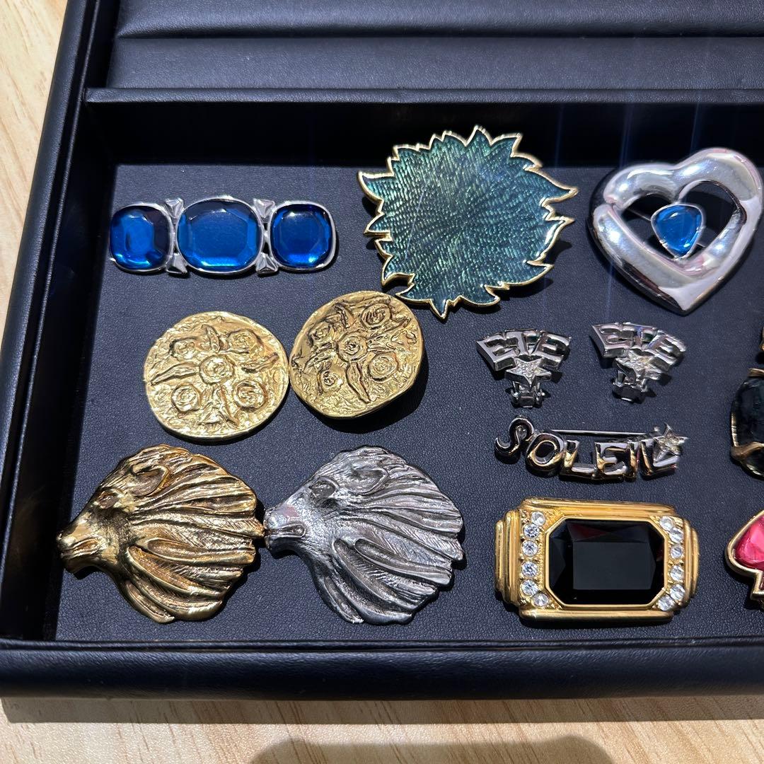 YSL イブサンローラン ブローチ イヤリング ヴィンテージ bb