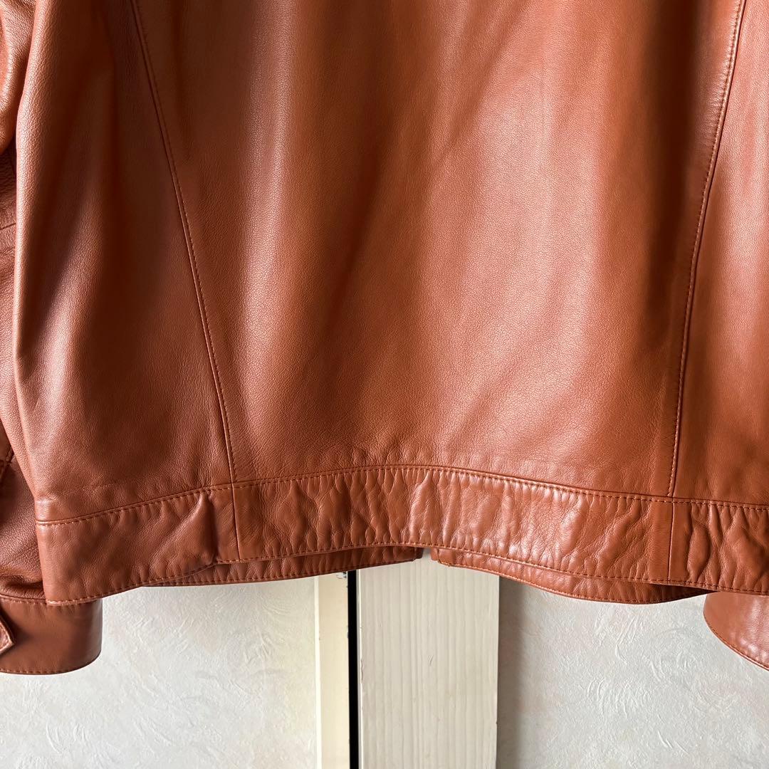 PAUL STUART ポールスチュアート レザージャケット メンズ 48