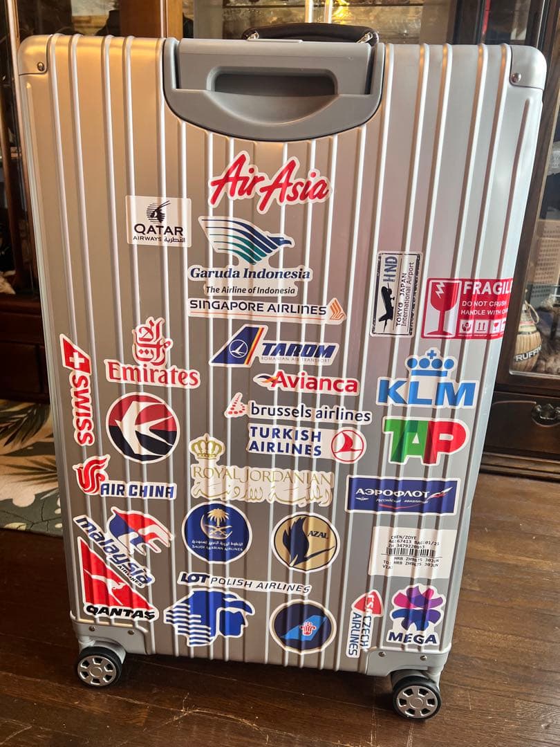 シルバーキャリーケース アルミ製 4輪　Lサイズ