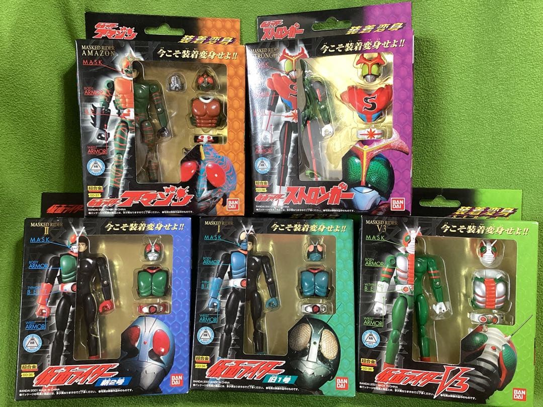 超合金 変身装着 平成ライダー新品 旧1号 新2号 V3 アマゾン ストロンガー