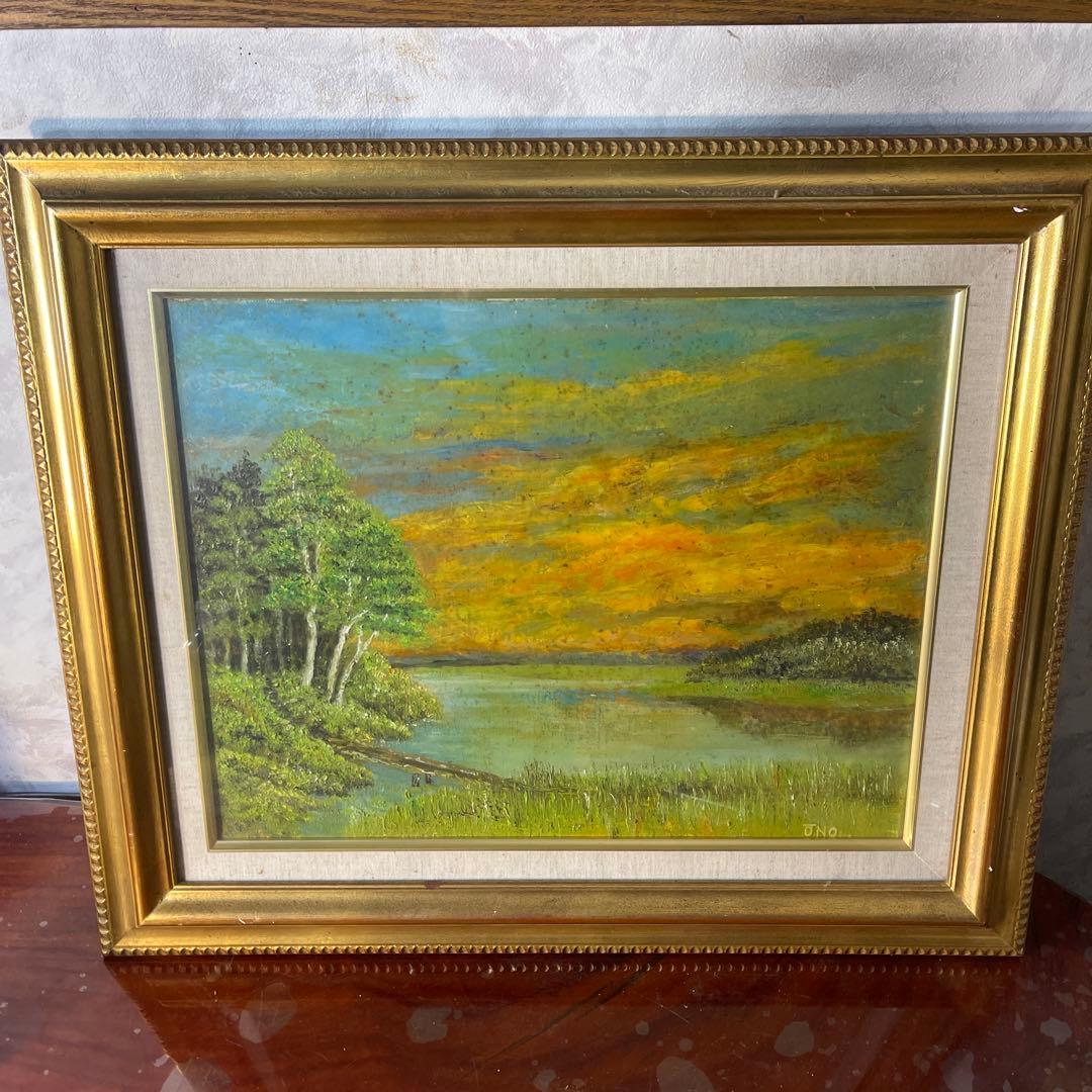 大野五郎『中川の夕景』