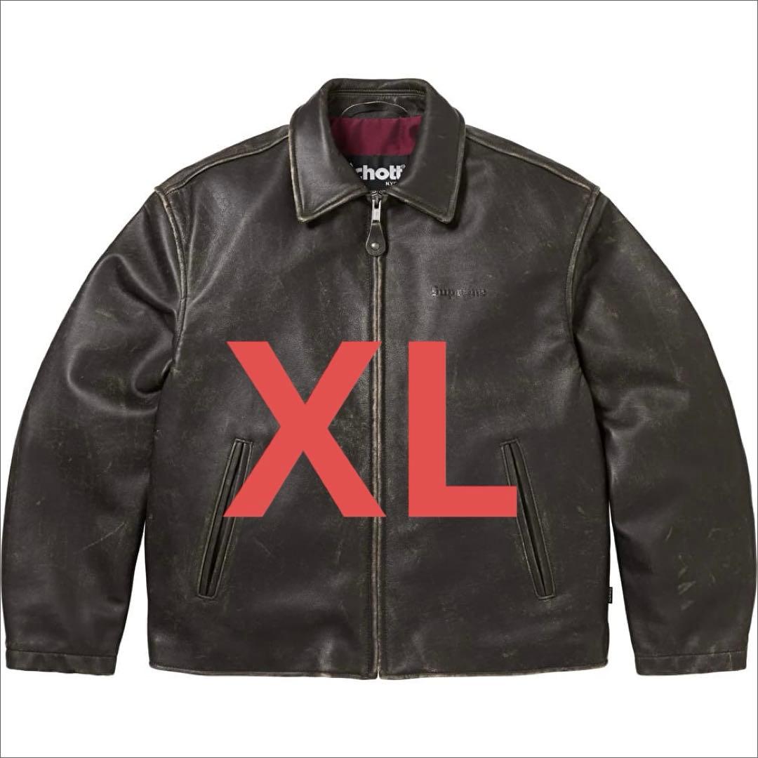 【新品】Schott Leather Racer Jacket XL