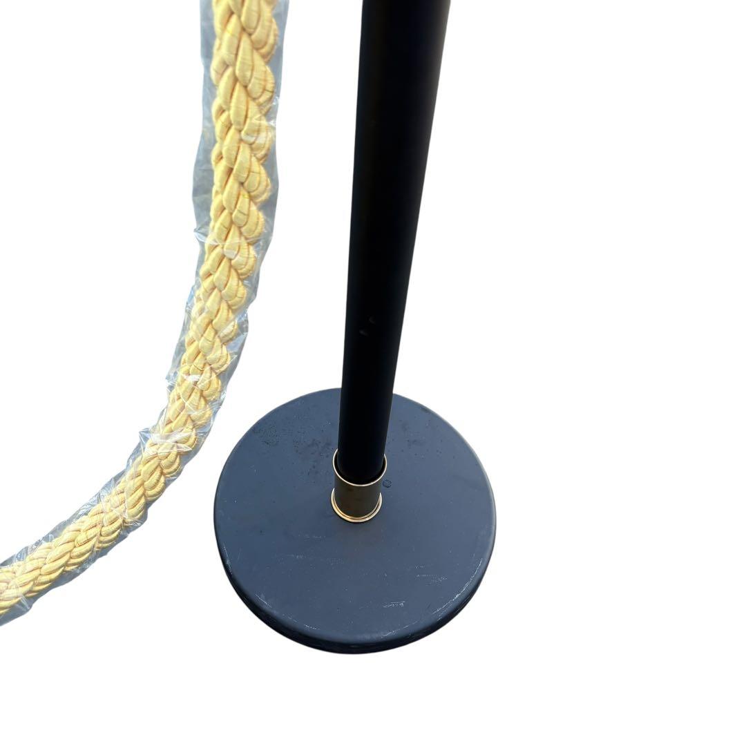 ロープパーテーション ポールベース2台・ロープ付き