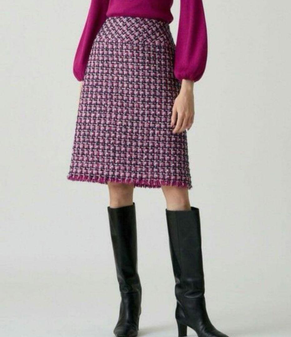 ✨ANAYI✨アナイ LINTON 定価5万 ファンシーツイード スカートピンク