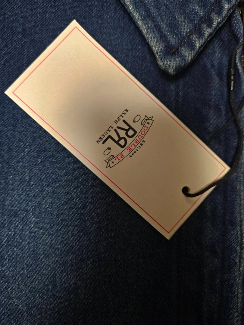 送料無料/新品未使用DOUBLE RLデニム前開きZIPジャケット （XL)