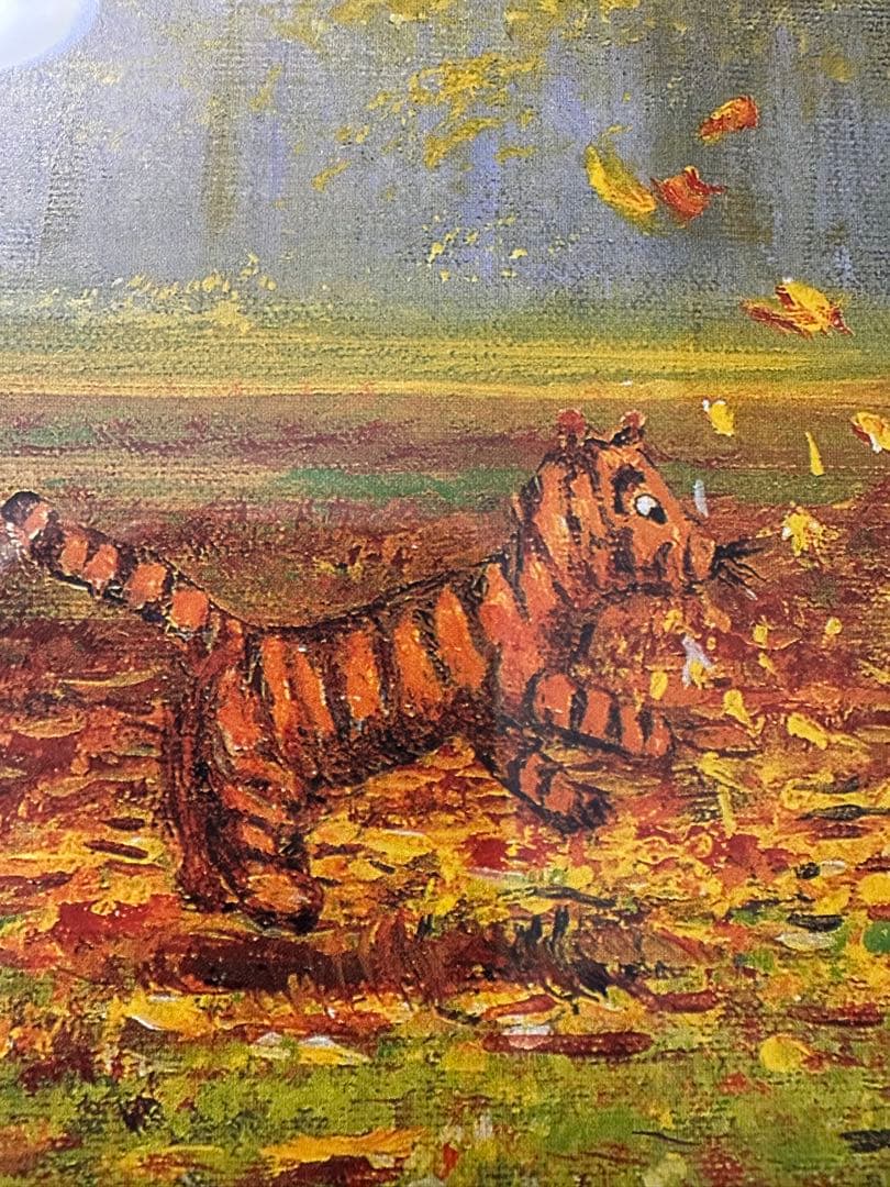 ピーター　エレンショウ　くまのプーさん　紅葉　ディズニー　額付き