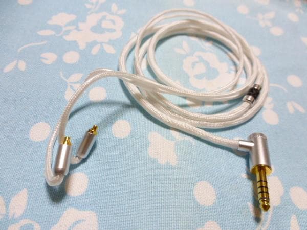 IE900 600 300 4N銀 + 6N銀 4.4mm5極 L字 N5005