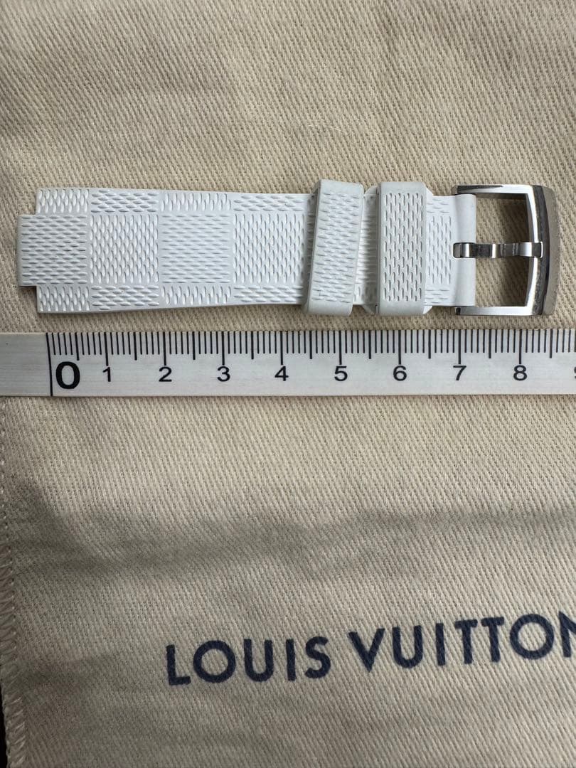 LOUIS VUITTON ダミエ ホワイトラバーベルト
