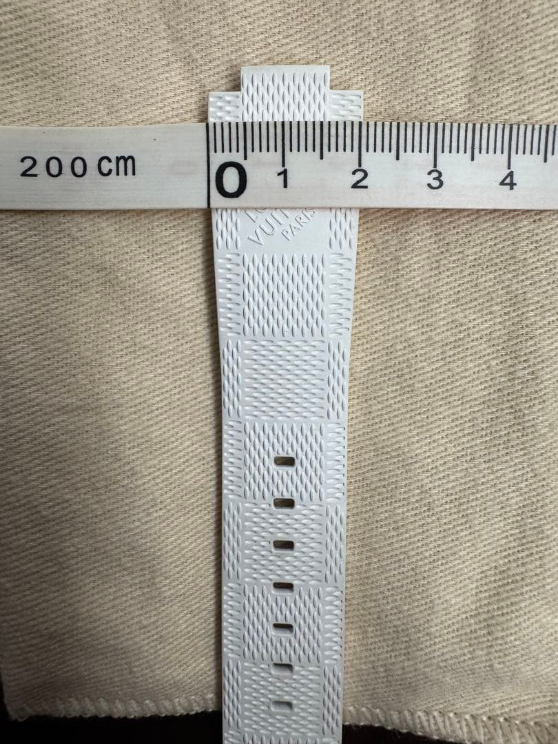 LOUIS VUITTON ダミエ ホワイトラバーベルト