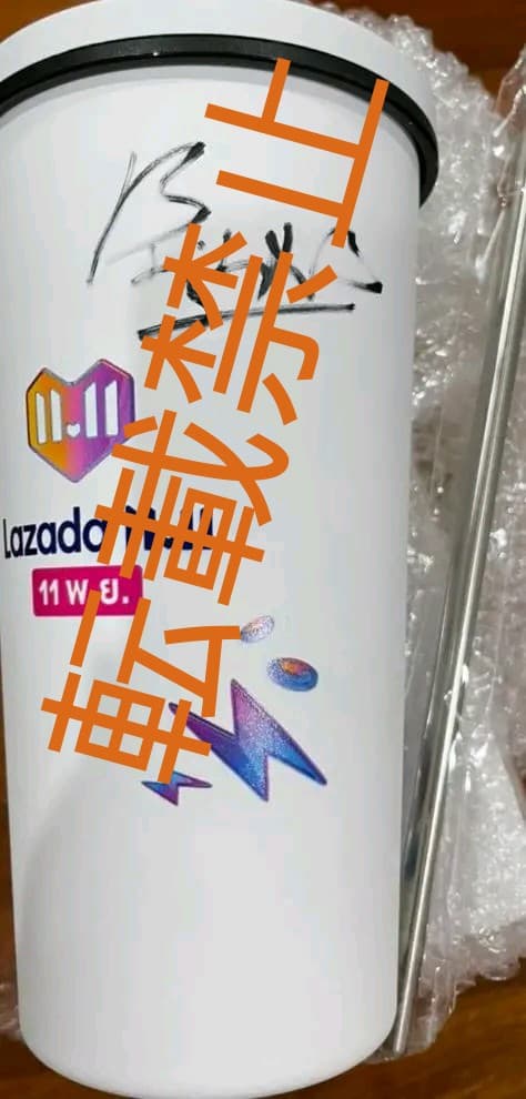 Lazada当選品　タンブラー　brightサイン