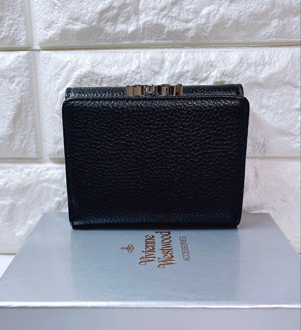 【ショッパー付き】新品 ヴィヴィアン・ウエストウッド　三つ折り財布 ブラック