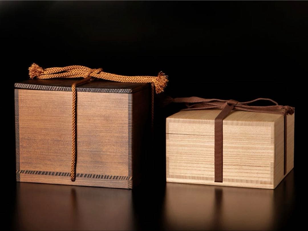 【最高傑作！二重箱 仕覆付】 寺垣外 杉本貞光 蕎麦茶碗 茶道具