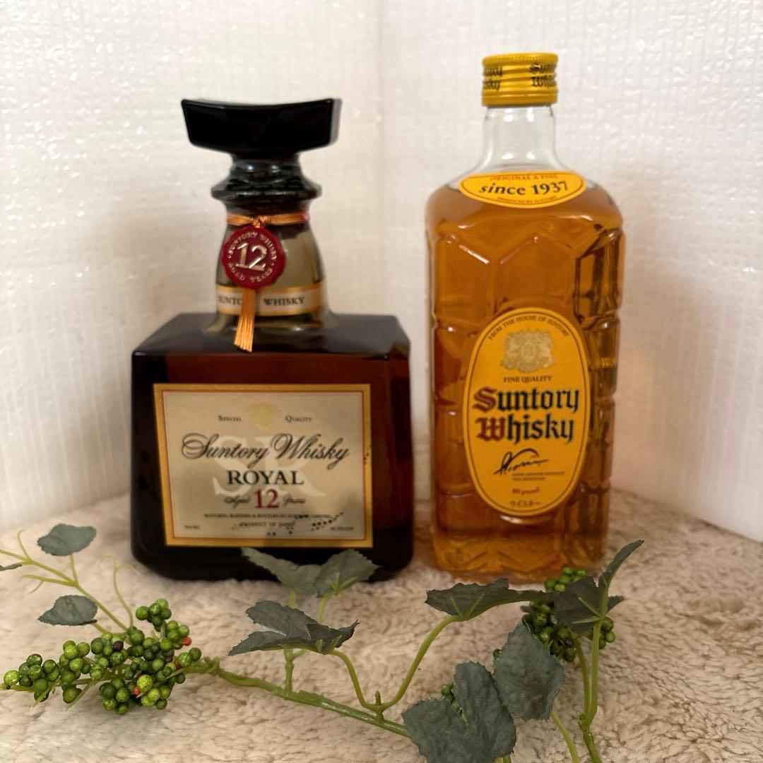 サントリーウイスキー　ローヤル12年700ml 角瓶700ml 古酒