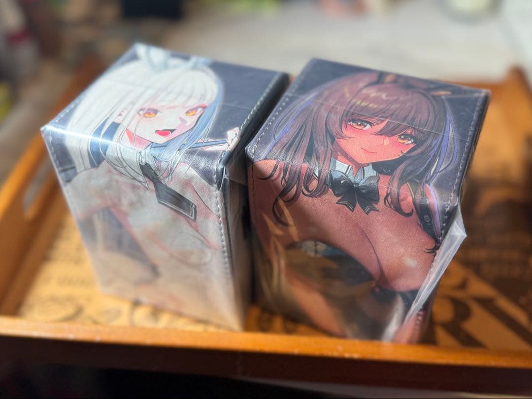 勝利の女神：NIKKE 合皮製デッキケース+カードスリーブ　ブラン ノワール