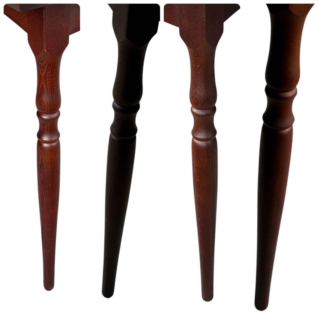 HR625木目が美しい 【希少デザイン】秋田木工　北欧テイストダイニングテーブル