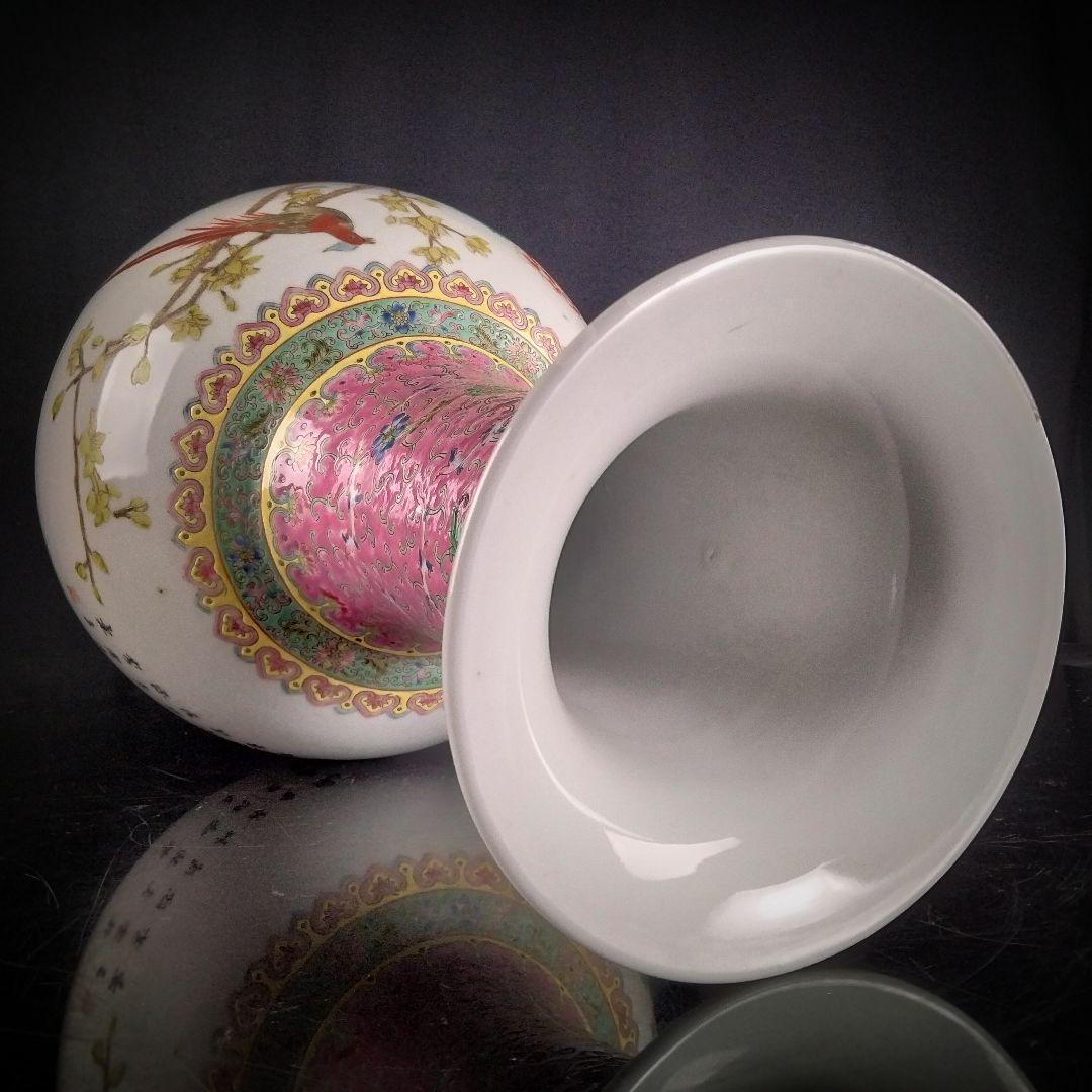 Ｘ291　時代品　中国粉彩花瓶　特大作品