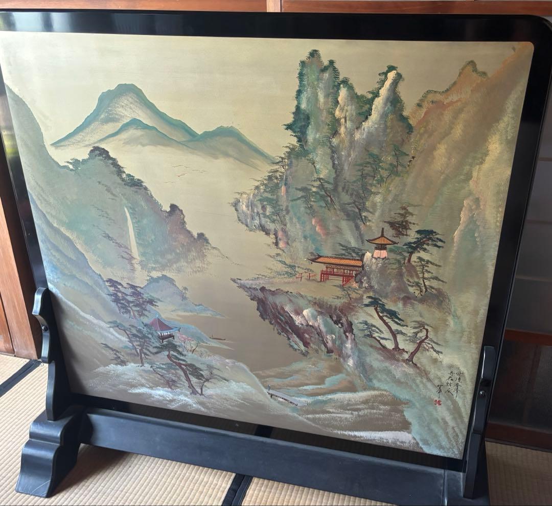 衝立　間仕切り　両面