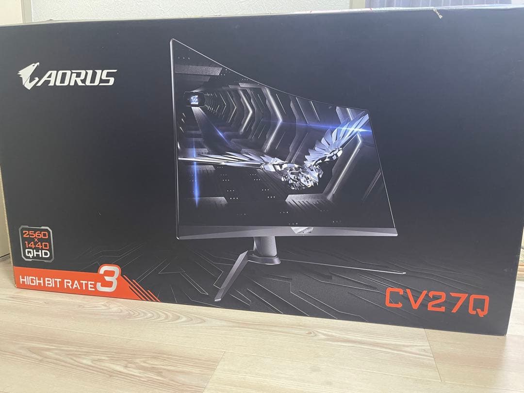 AORUS GIGABYTE CV27Q WQHD ゲーミングモニター