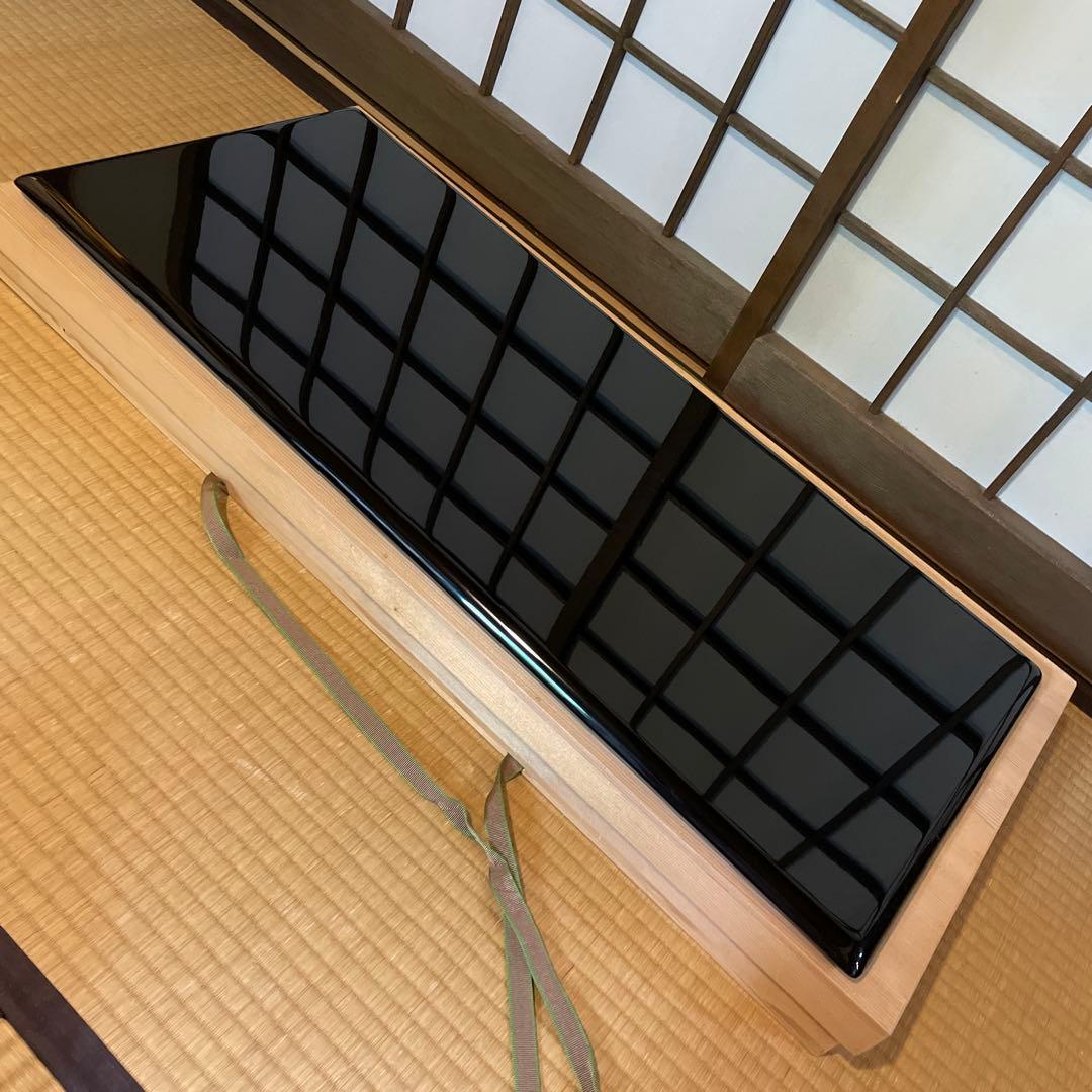 茶道具 「輪島塗」塗師【雅峰】(作)『蛤型 長板』1枚です。