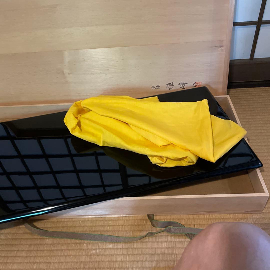 茶道具 「輪島塗」塗師【雅峰】(作)『蛤型 長板』1枚です。