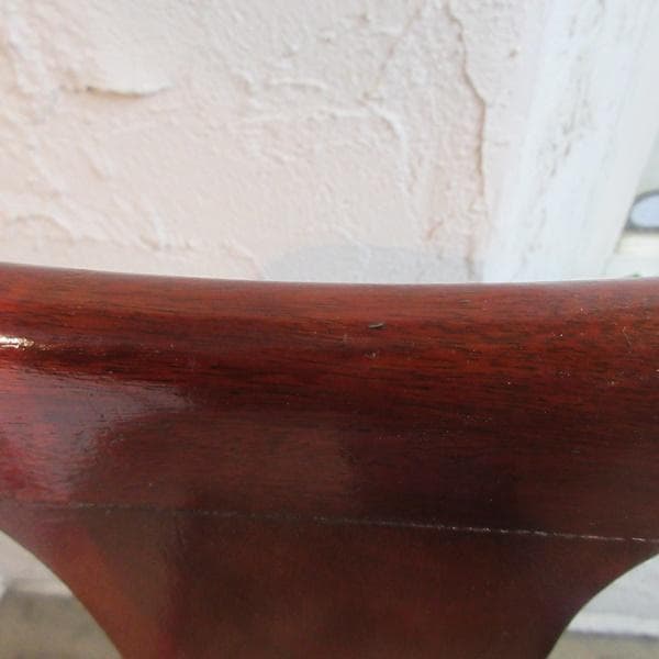 イギリス アンティーク 家具 クイーンアンチェア 猫脚 椅子 英国 4635d