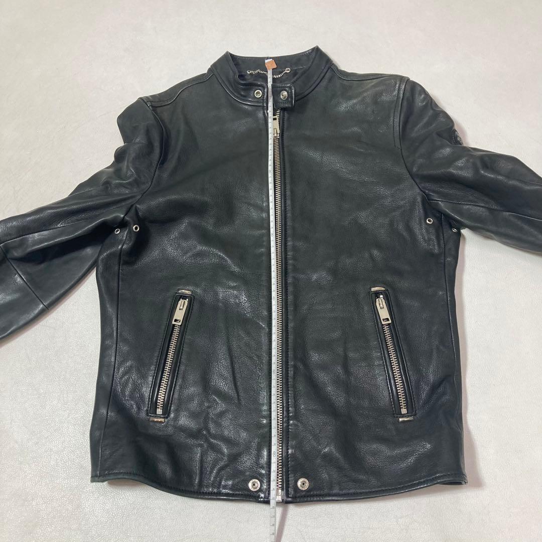 DIESEL TIMELESS 羊革 ラムレザー シングルライダースジャケット