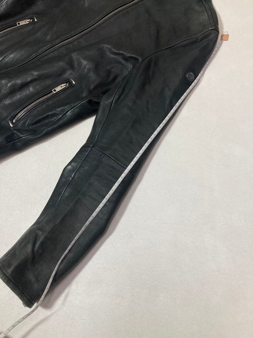 DIESEL TIMELESS 羊革 ラムレザー シングルライダースジャケット