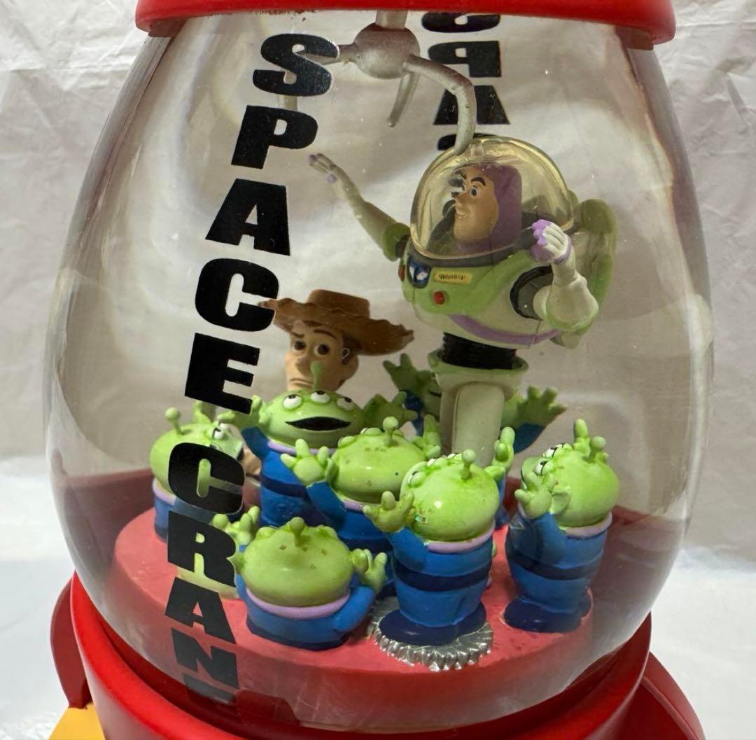 トイストーリー スペースクレーン ライトアップ オルゴール付き スノーグローブ