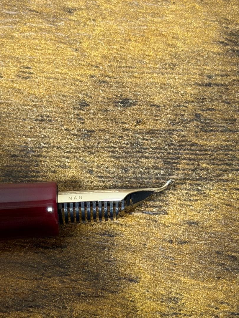 新品未使用　長刀　ディープレッド　ふでDEまんねん　NAG セーラー　万年筆