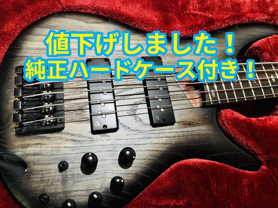 Ibanez SR605E-BKT 5弦ベース 純正ハードケース付き