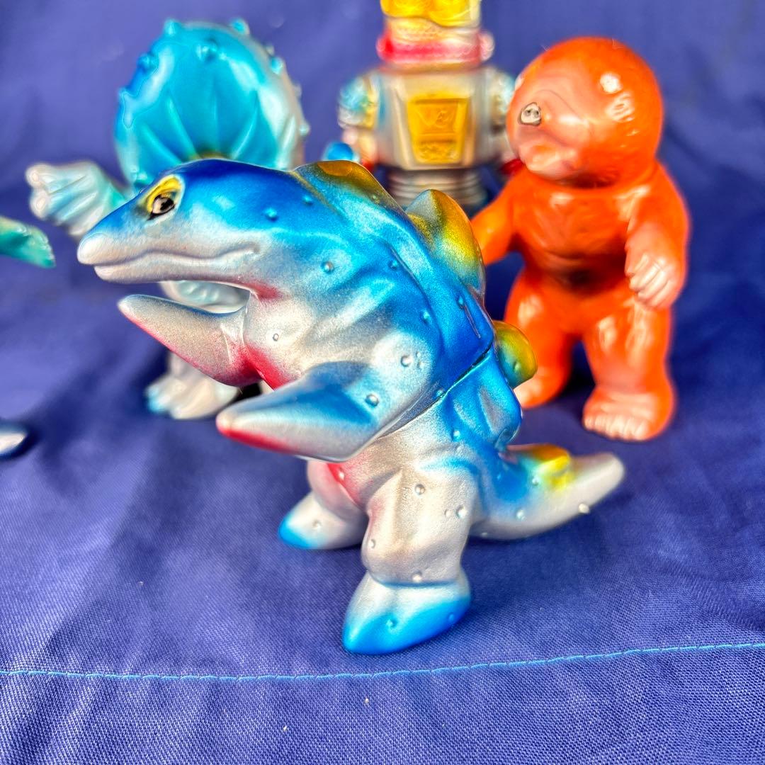 M1号　ミニサイズ　ソフビ　五体　後藤彩色所塗装　ブルマァク