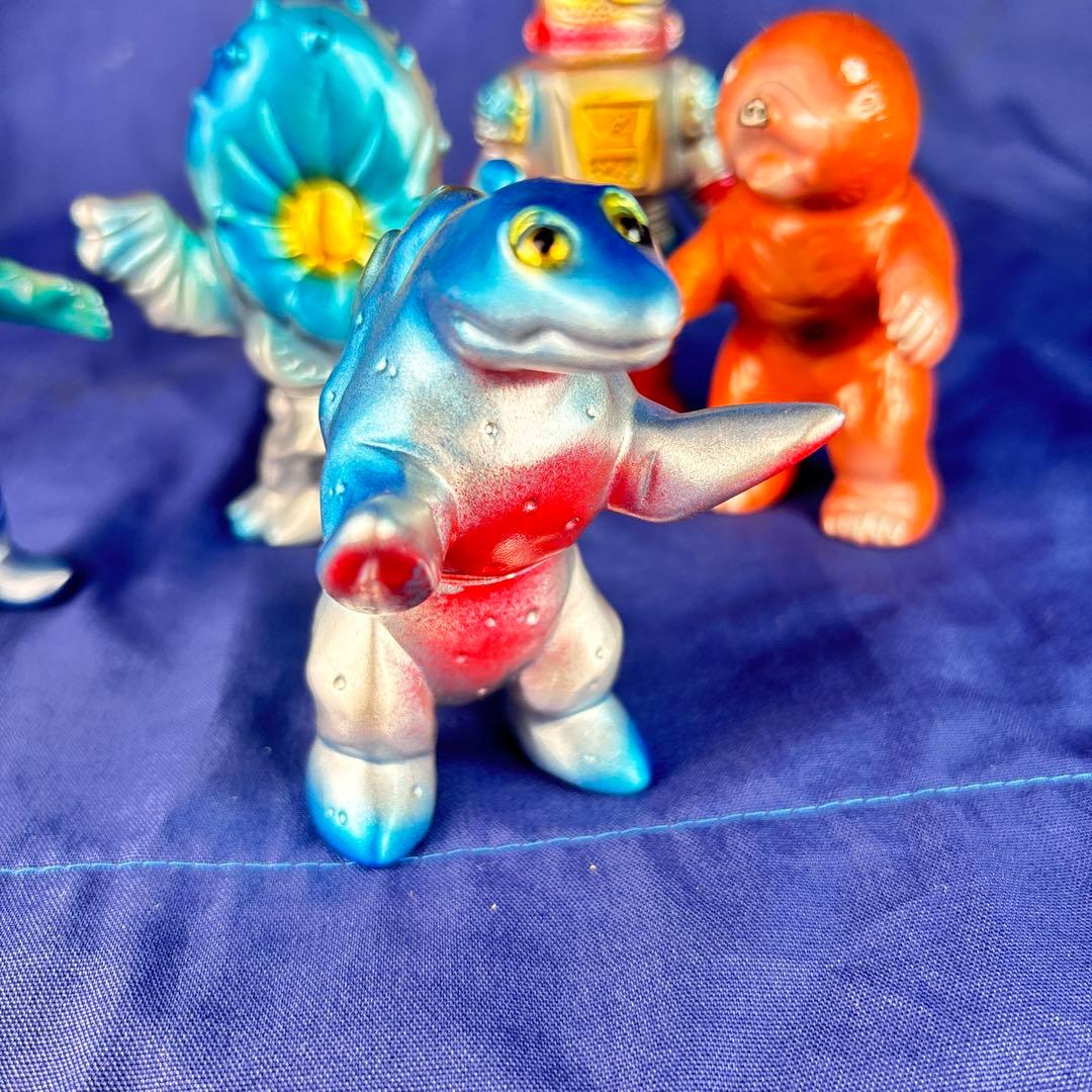 M1号　ミニサイズ　ソフビ　五体　後藤彩色所塗装　ブルマァク