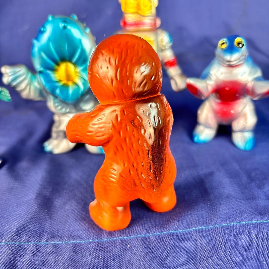 M1号　ミニサイズ　ソフビ　五体　後藤彩色所塗装　ブルマァク