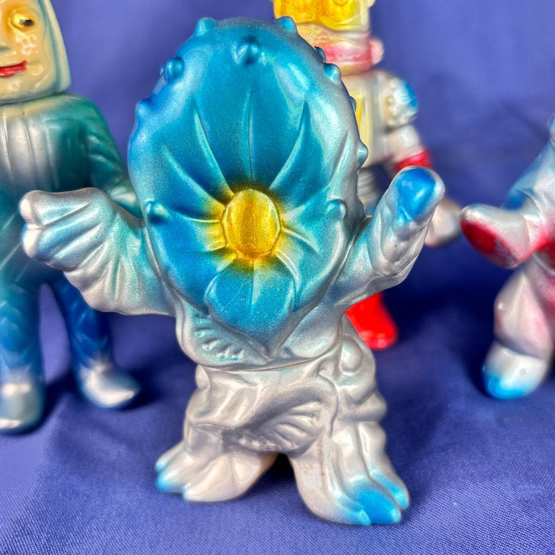 M1号　ミニサイズ　ソフビ　五体　後藤彩色所塗装　ブルマァク