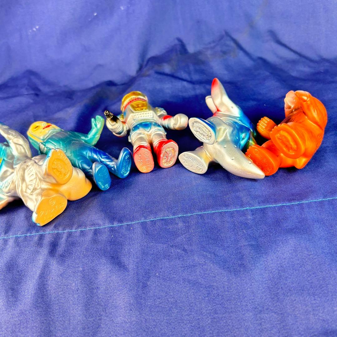 M1号　ミニサイズ　ソフビ　五体　後藤彩色所塗装　ブルマァク