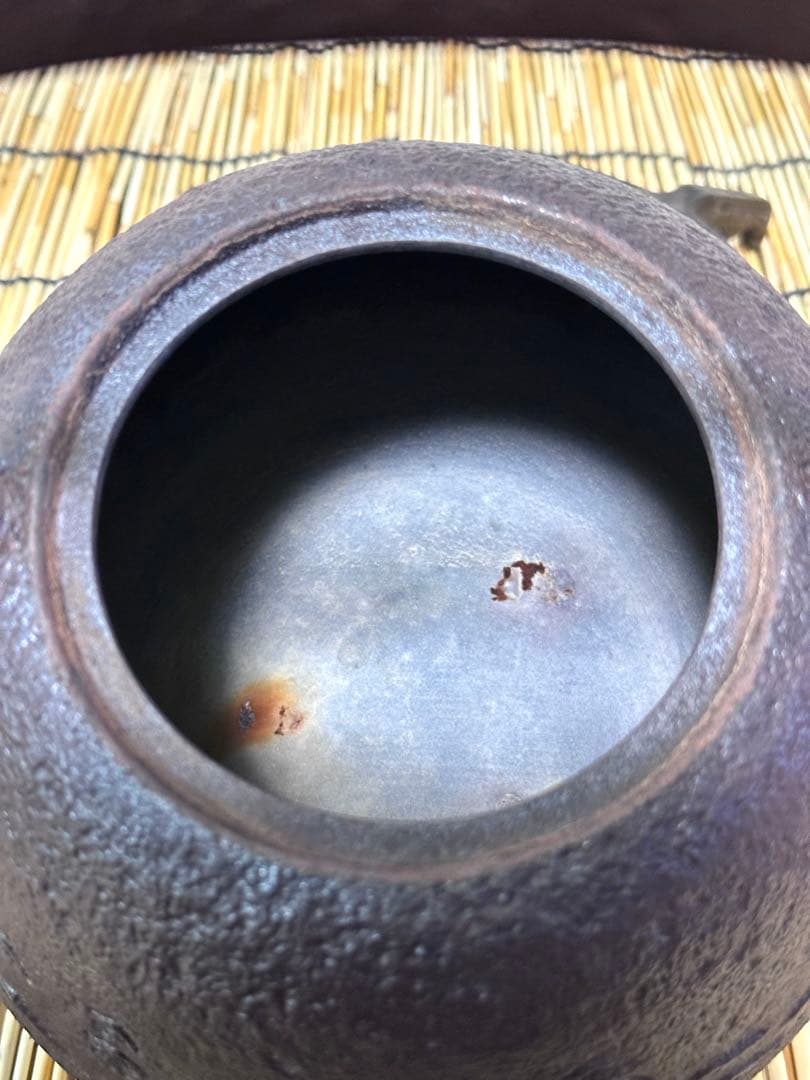 ＵＳＥＤ品、供箱、付属品付　岩手県奥州水沢幸工芸現代の名工佐藤勝久造馬蹄鉉波文