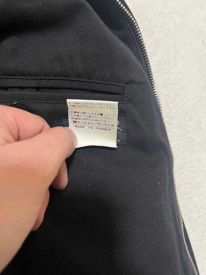 形◎ フランス製　agnes b. スイングトップ　2 ブラック　八の字ポケット