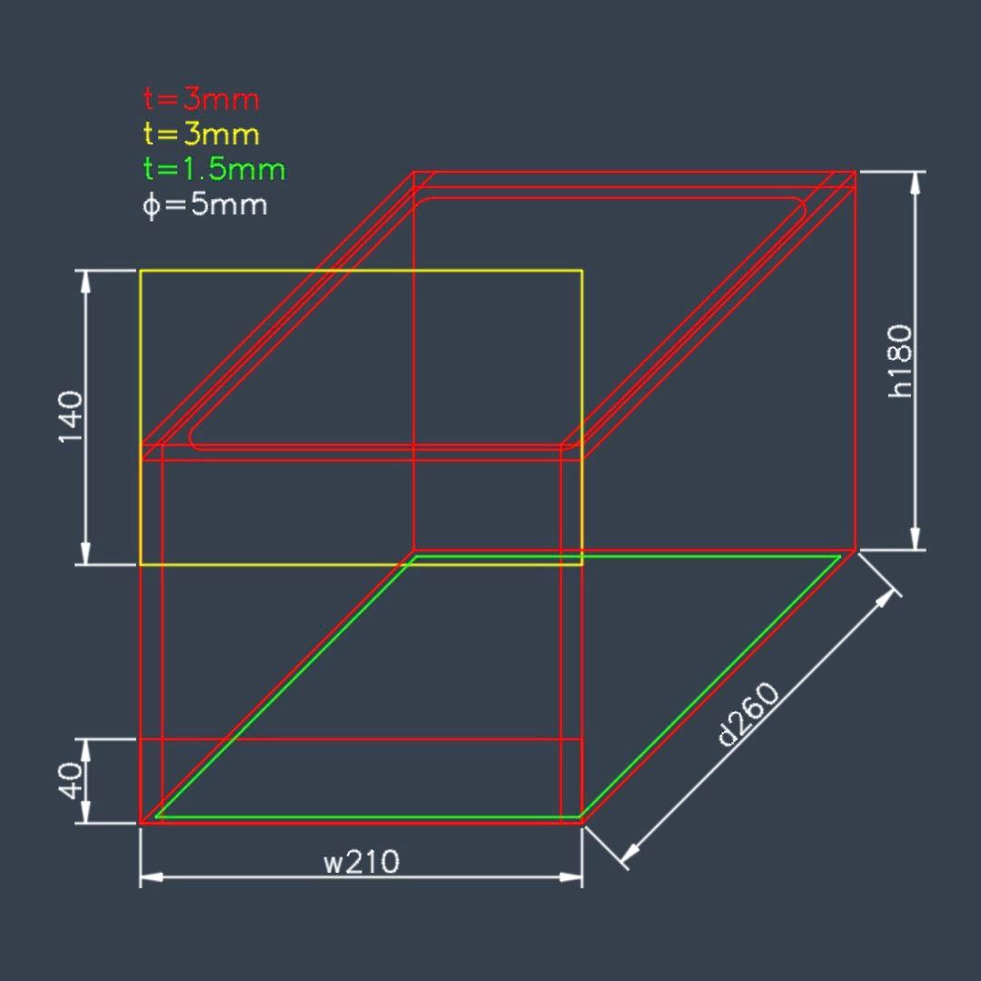 【M1114】オーダーメイドアクリル飼育ケース