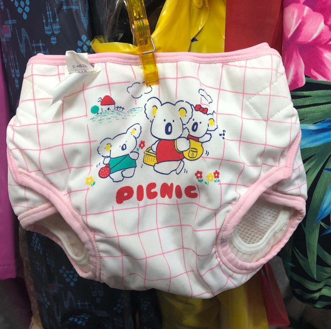 子供用おむつカバー　白ピンク　マジック　75cm　日本製　親子のコアラ柄　未使用