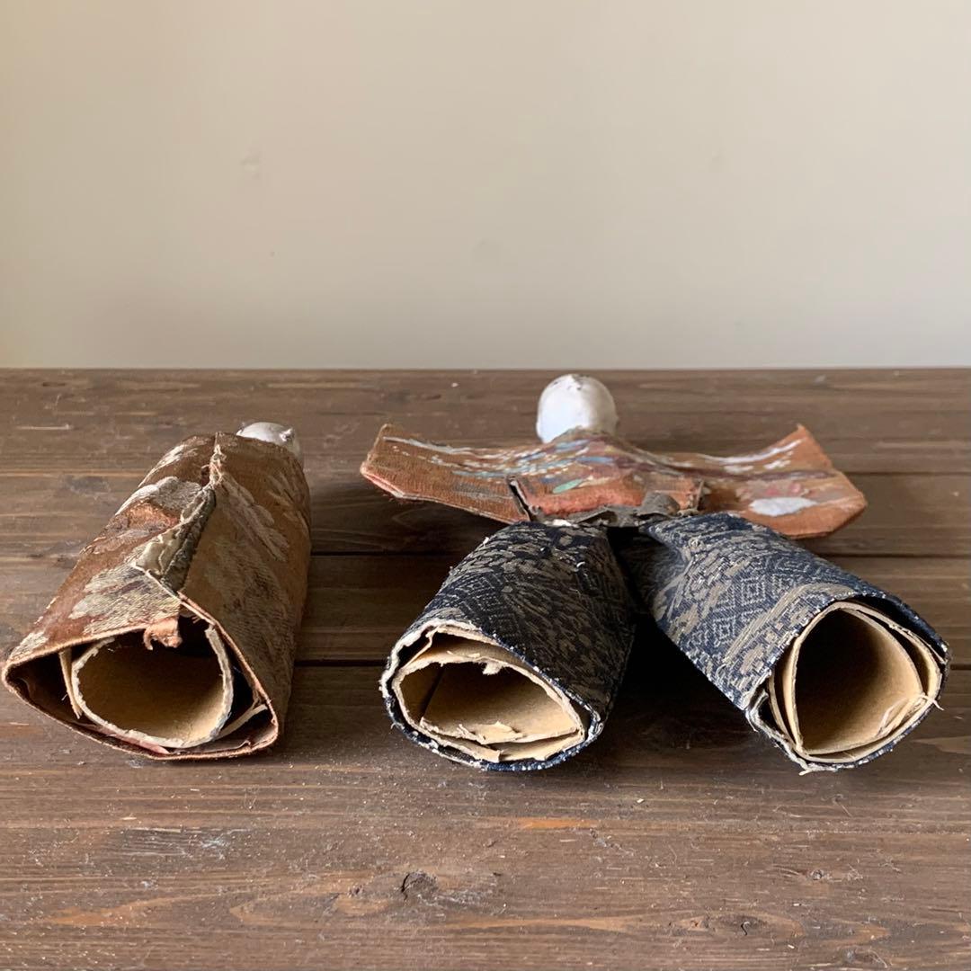 古い 立雛 紙雛 江戸時代 難 古美術 古道具 アンティーク 雛人形　オブジェ