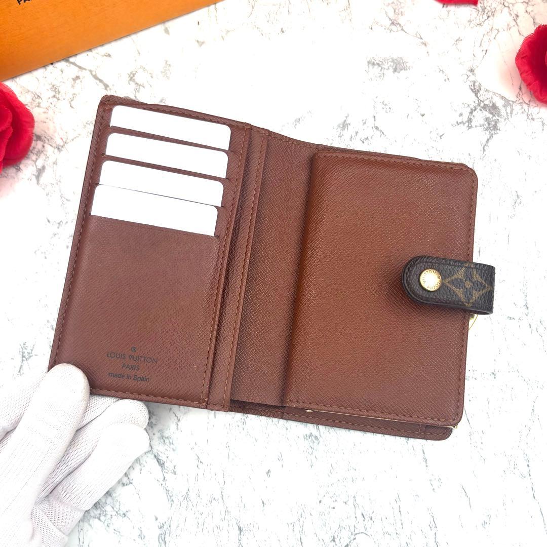 【新品同様】 ルイ ヴィトン モノグラム がま口 ヴィエノワ 折り財布