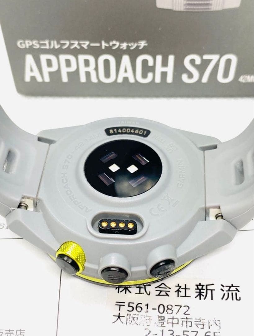 【超美品】GARMIN Approach S70 42mm グレー 国内正規品