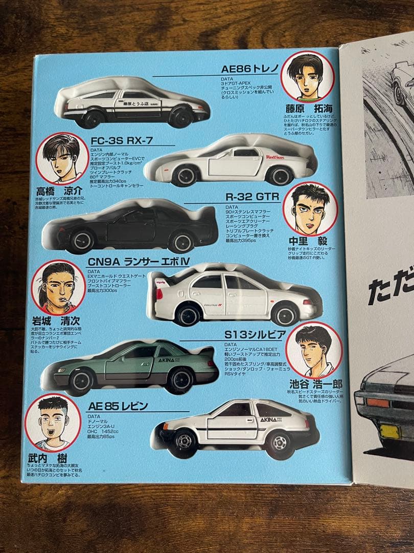 頭文字D コミック トミカ vol.1、vol4