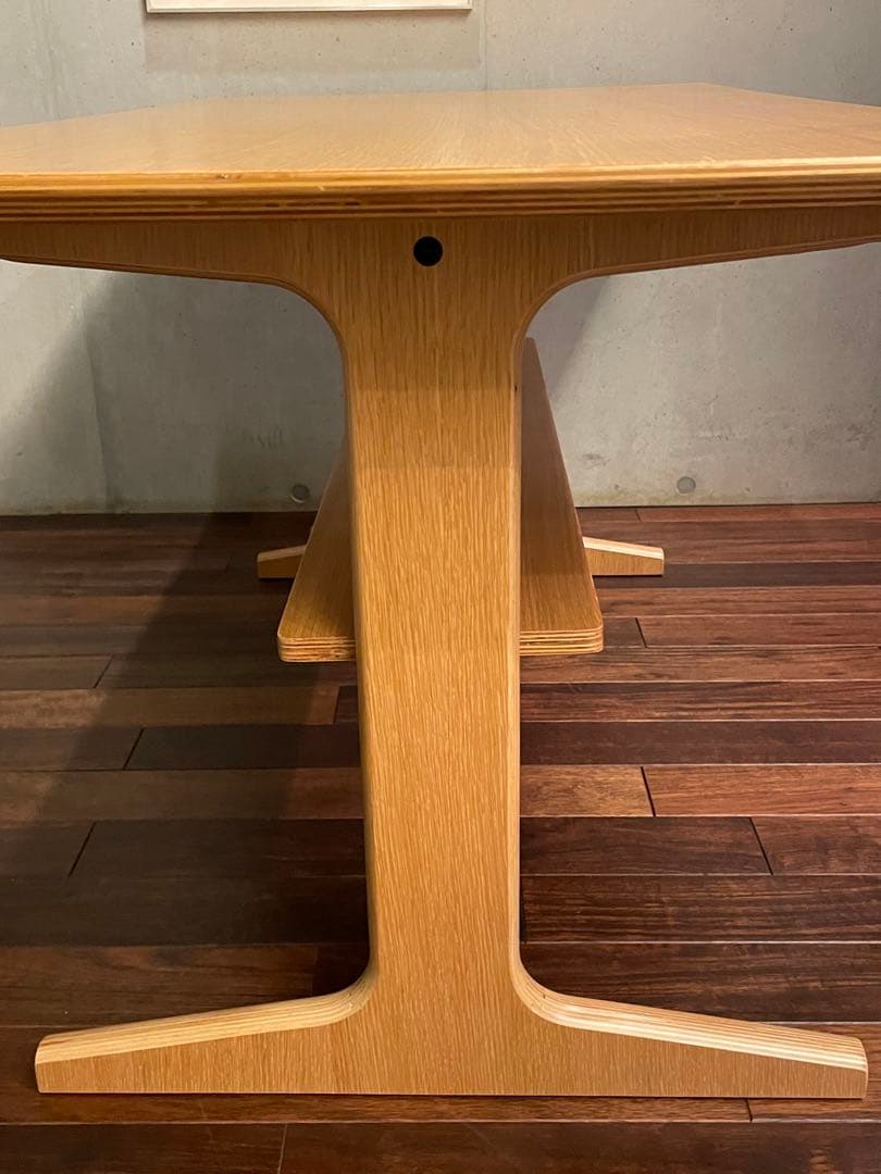 egfa■無印良品■オーク材 リビングでもダイニングでもつかえるテーブル2